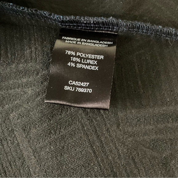 LILY MORGAM, NAVY BLUE METALLIC DRESS, SIZE: XL - Picture 10 of 11